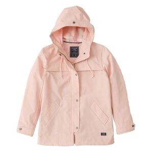 Abercrombie & Fitch Hooded Rain Jacket in Pink (M)